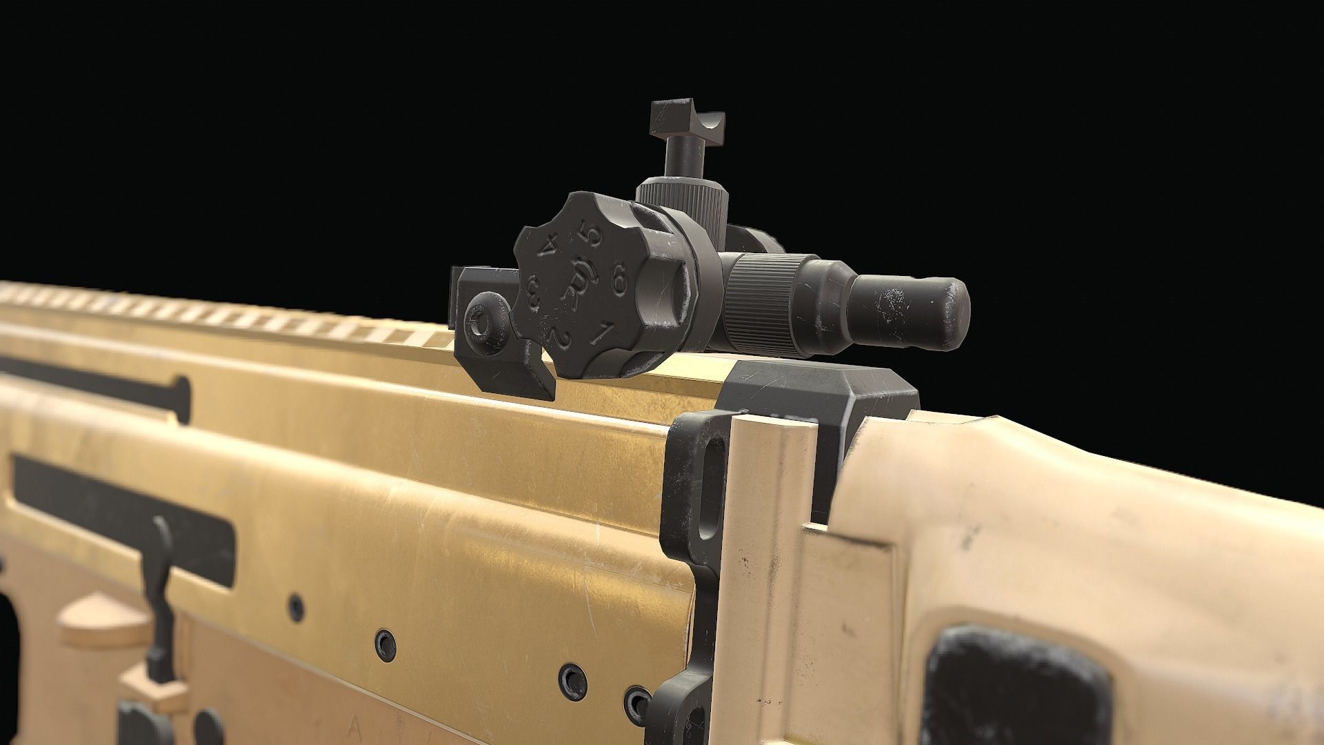 3D model SCAR Rifle VR / AR / low-poly | CGTrader