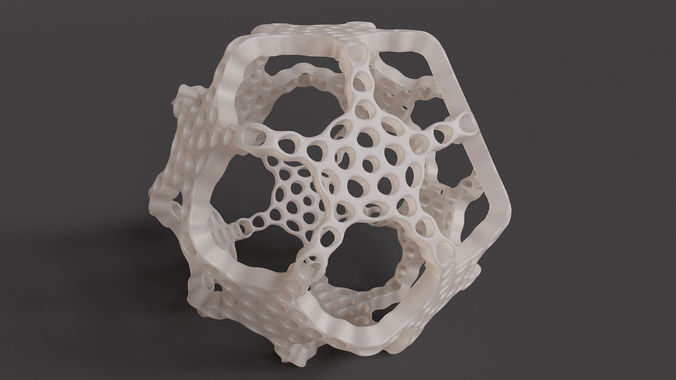 Dodecahedron Links 3D model 3D printable | CGTrader