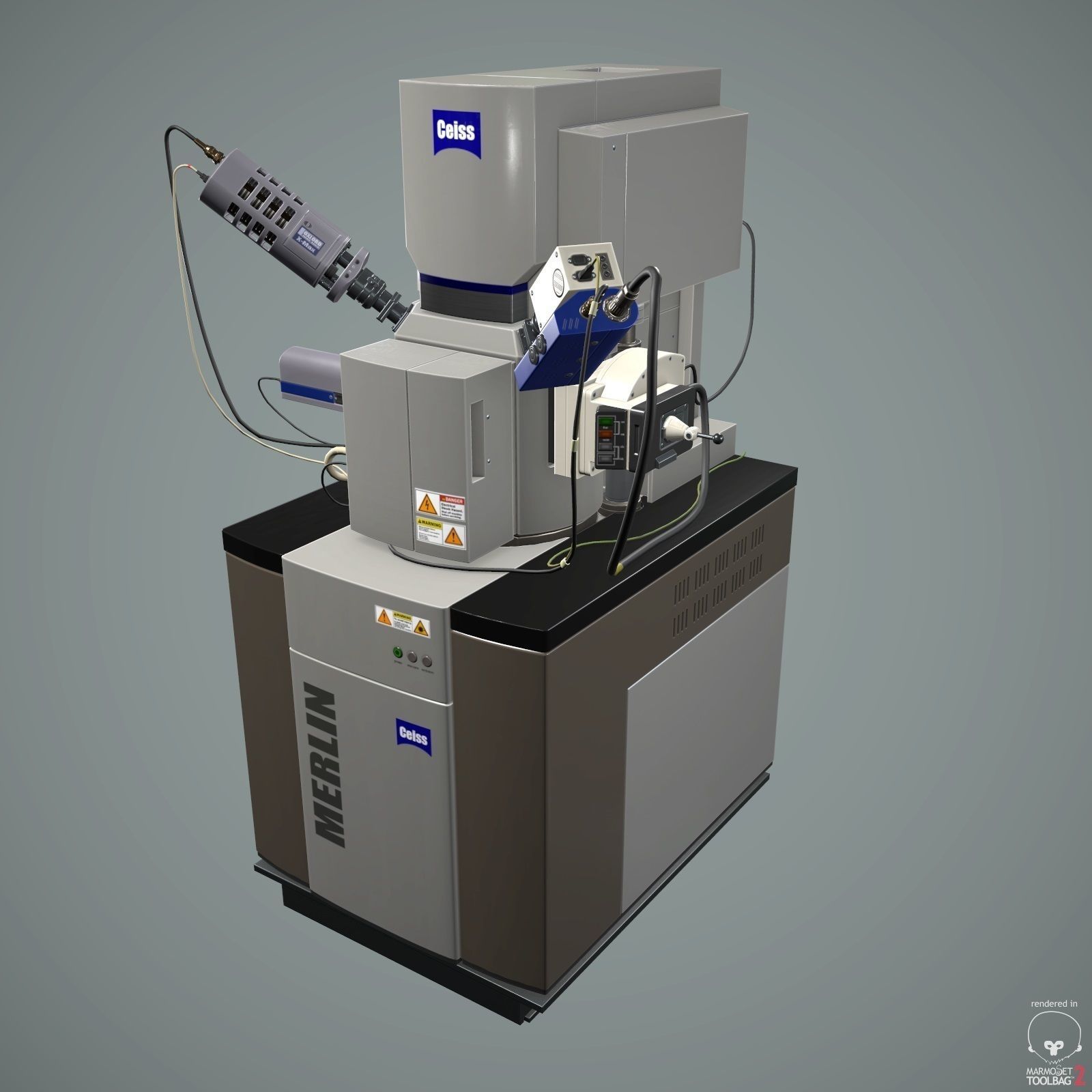 3D model Electron Microscope VR / AR / low-poly | CGTrader