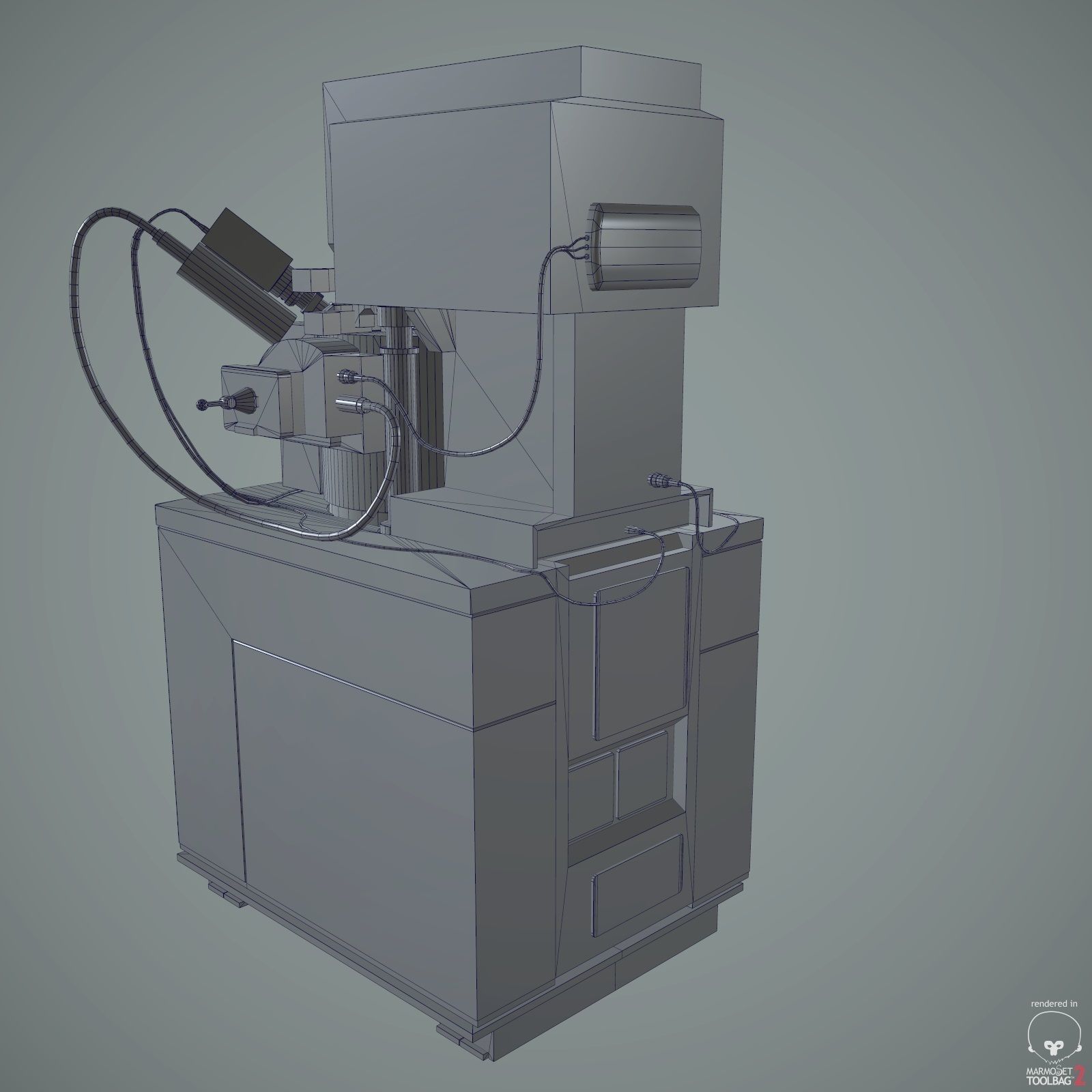 3D model Electron Microscope VR / AR / low-poly | CGTrader