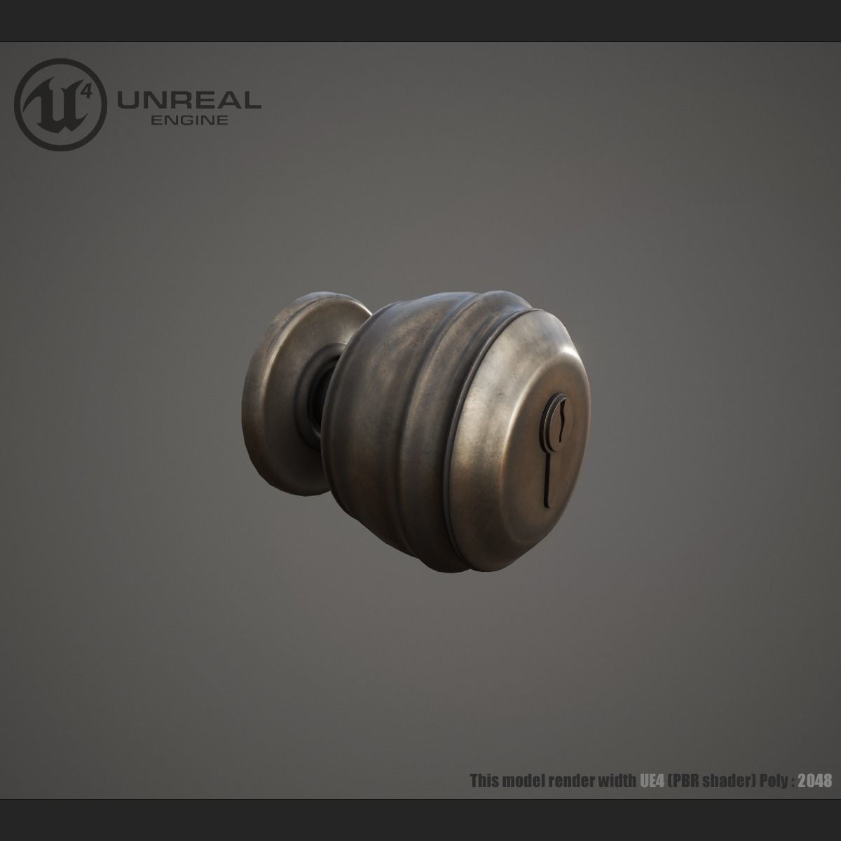 3D model Door handle ball VR / AR / lowpoly CGTrader