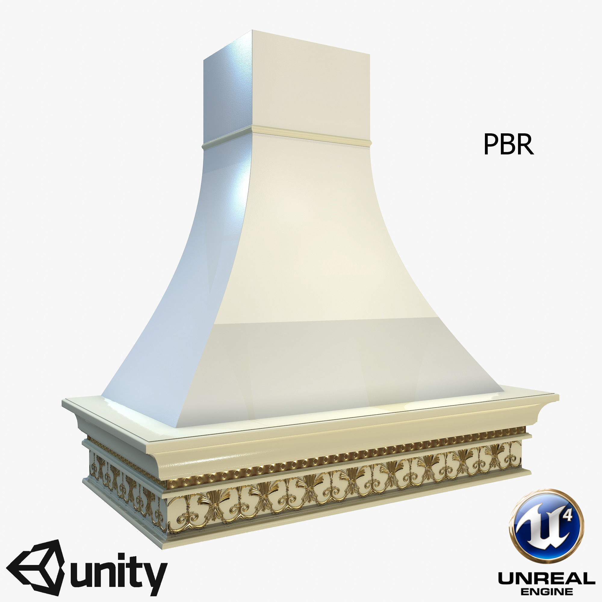 Hood Infinity Low-poly  3D model