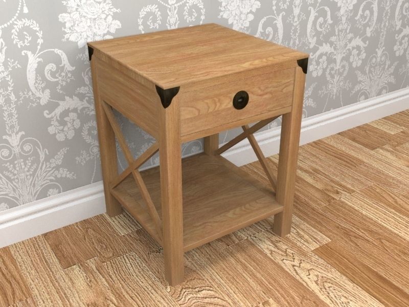 Laura Ashley Balmoral Chestnut 1 Drawer Side Table