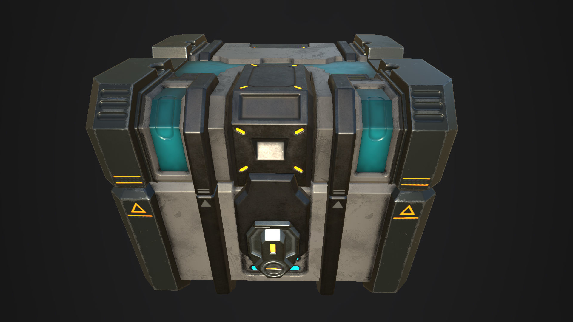 Sci fi Crate - Game mesh