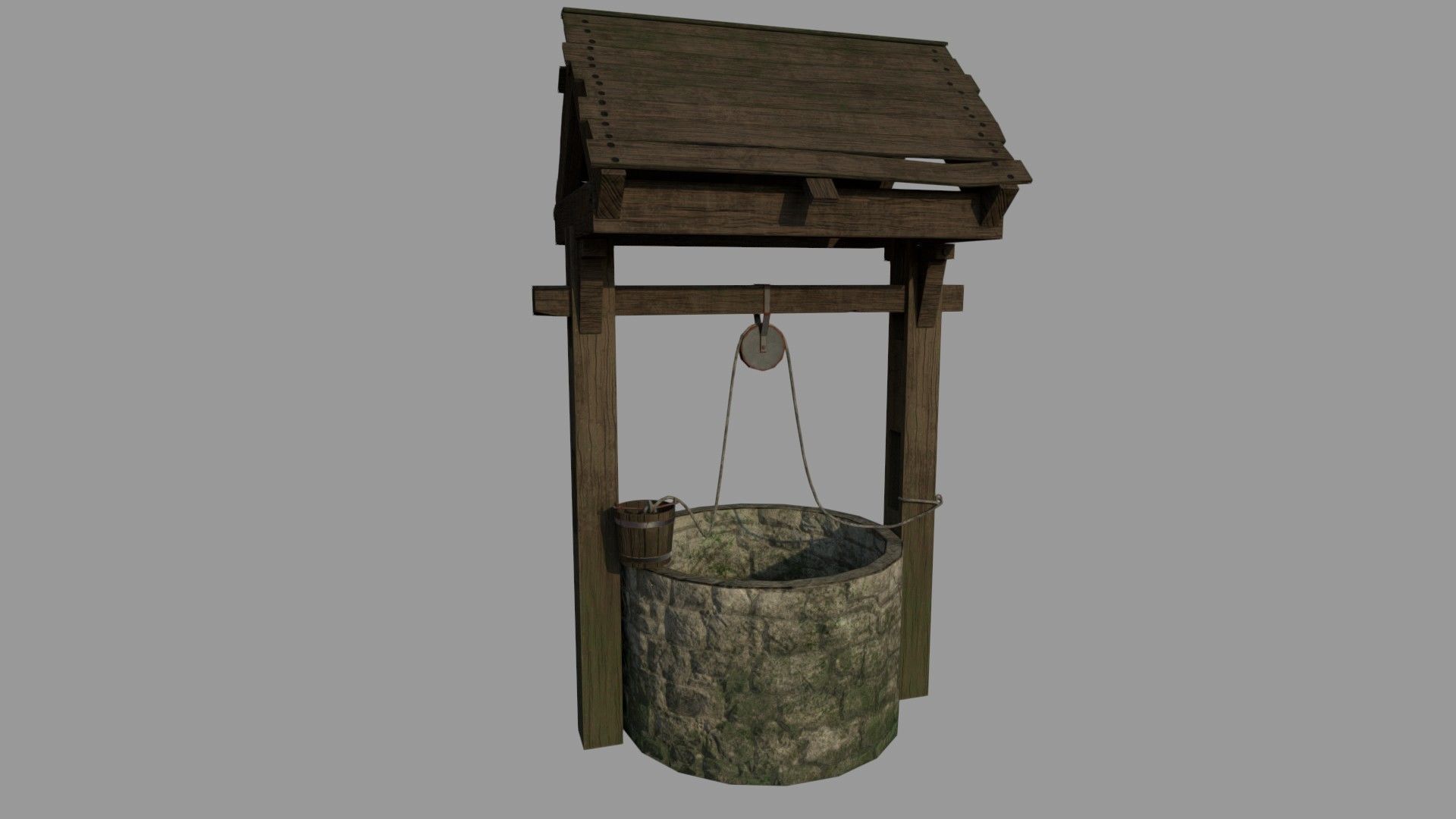 Medieval Fountain 3D asset CGTrader