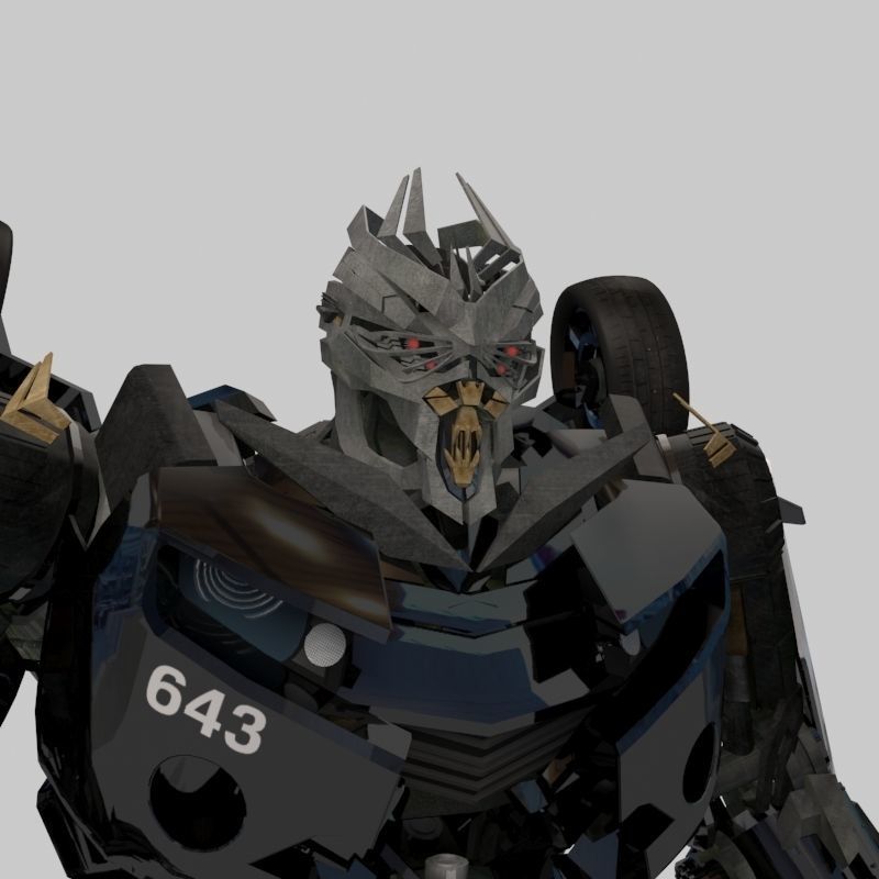 Barricade decepticon transformer 3d animated model 3D model animated