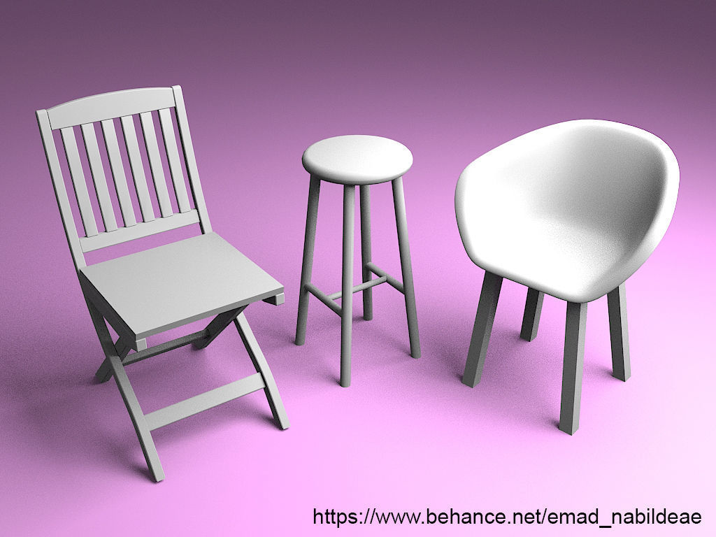 Chairs 3D print model | CGTrader