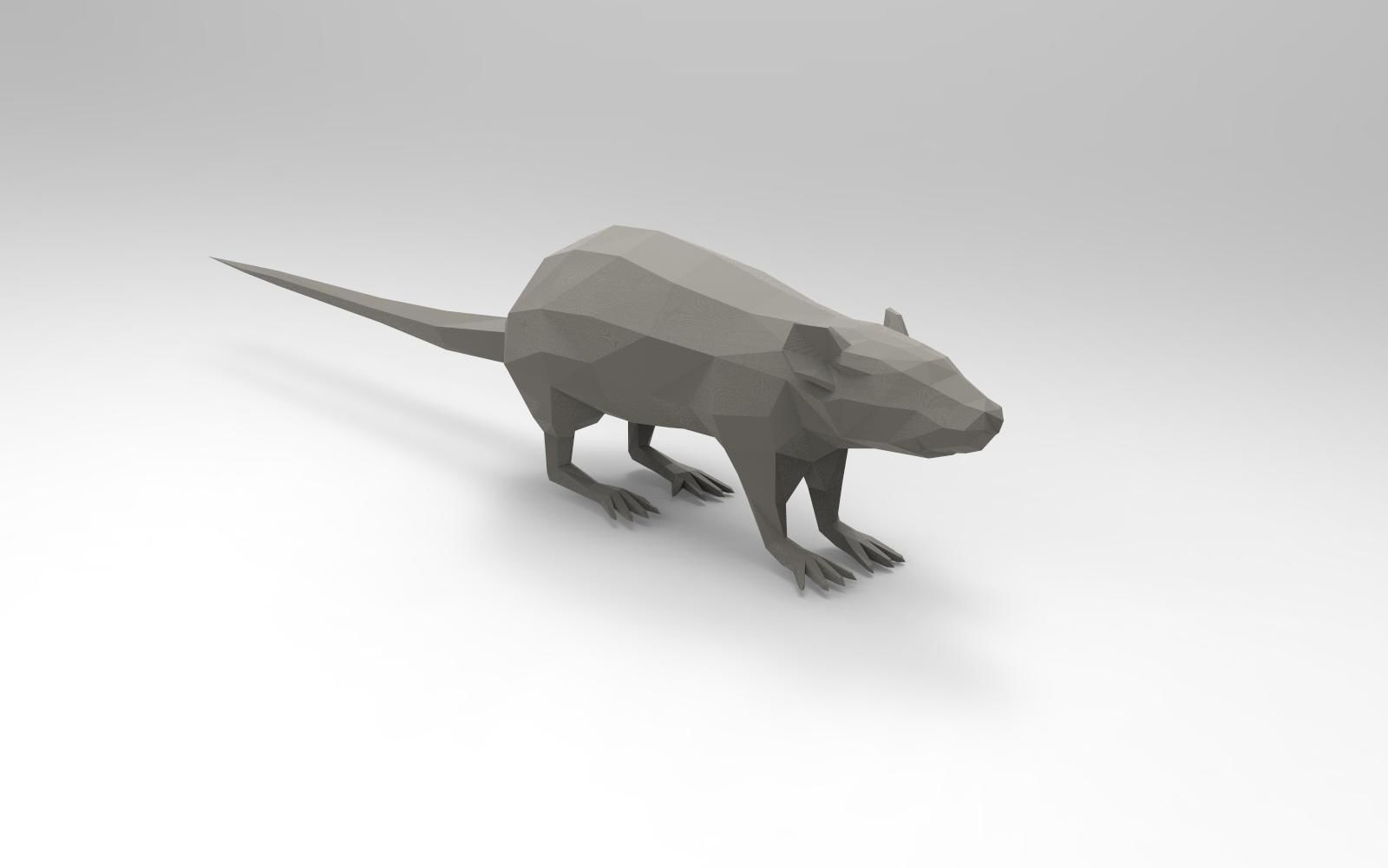 3D Model RAT For VR AR Low poly CGTrader