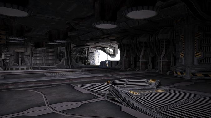 science fiction future scene alien vr ar ready 3