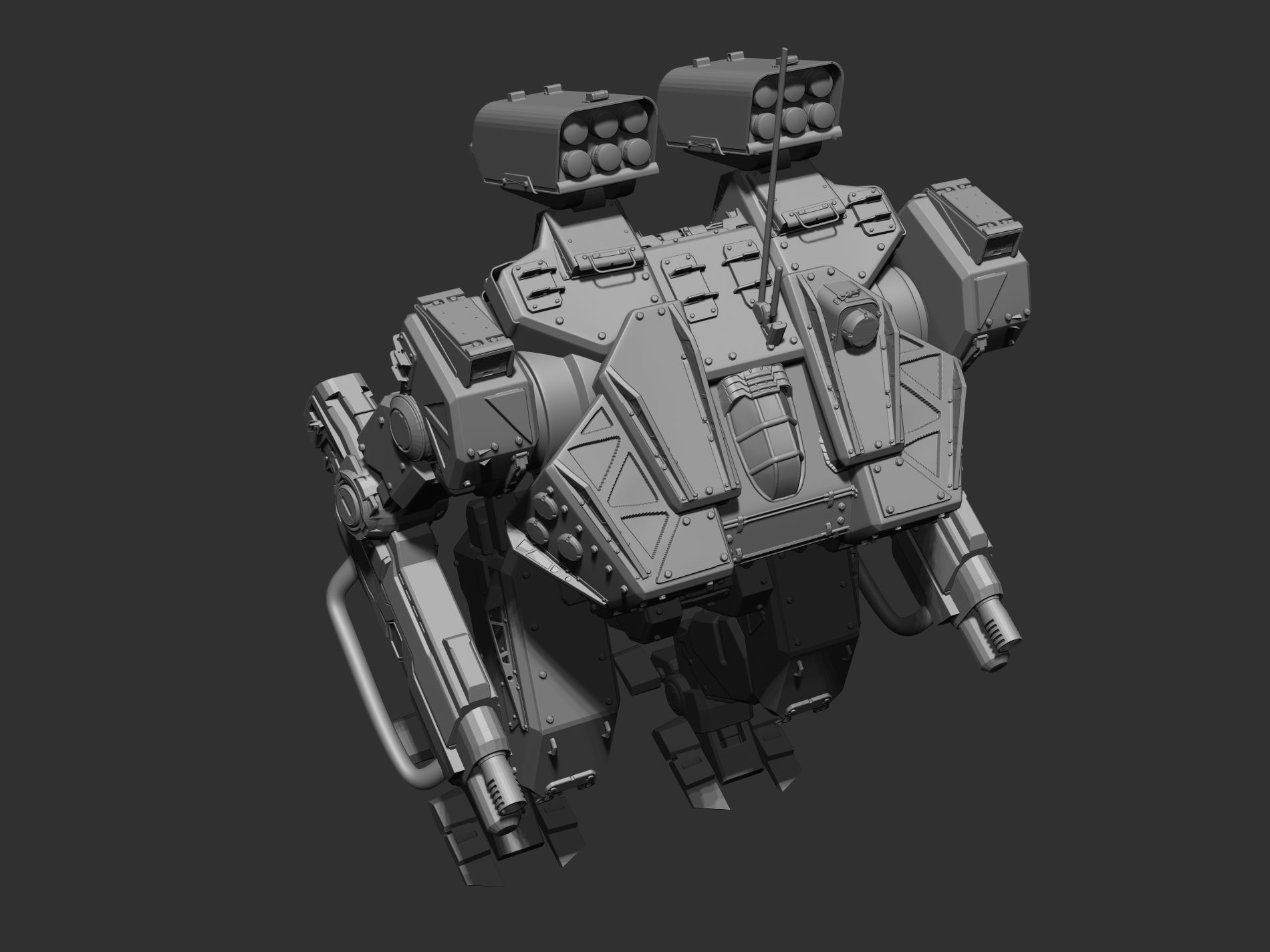 Sci fi robot 3D model 3D printable | CGTrader