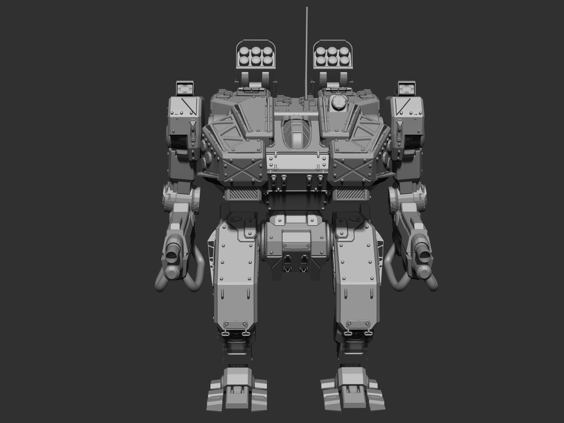 Sci fi robot 3D model 3D printable | CGTrader