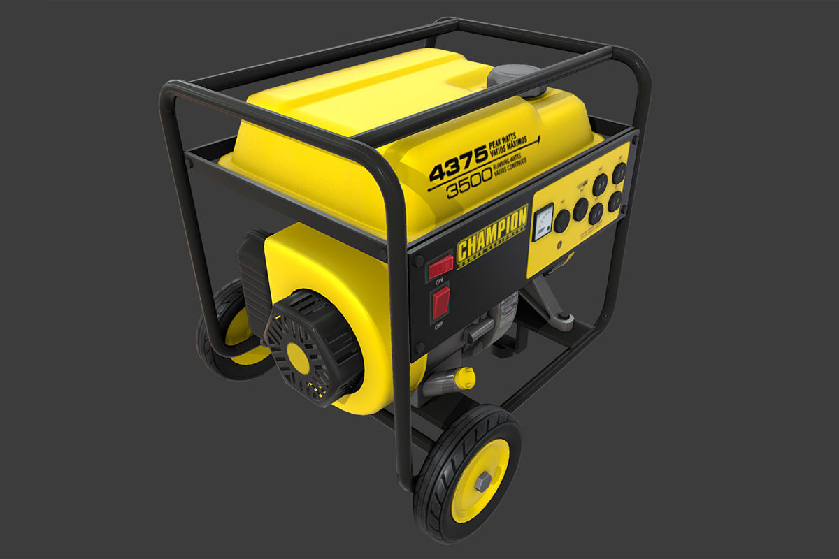Generator Low-poly 3D model