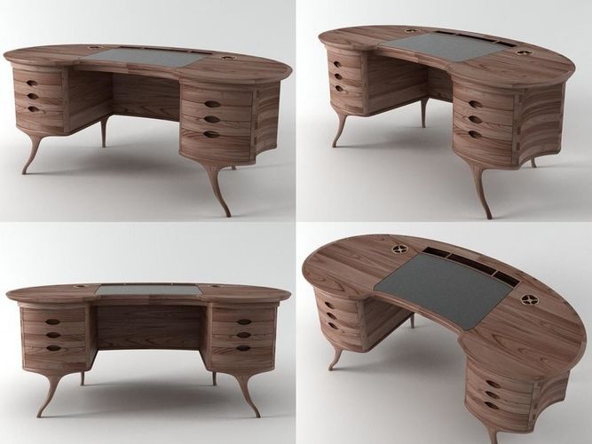 Model Bean Desk Cgtrader