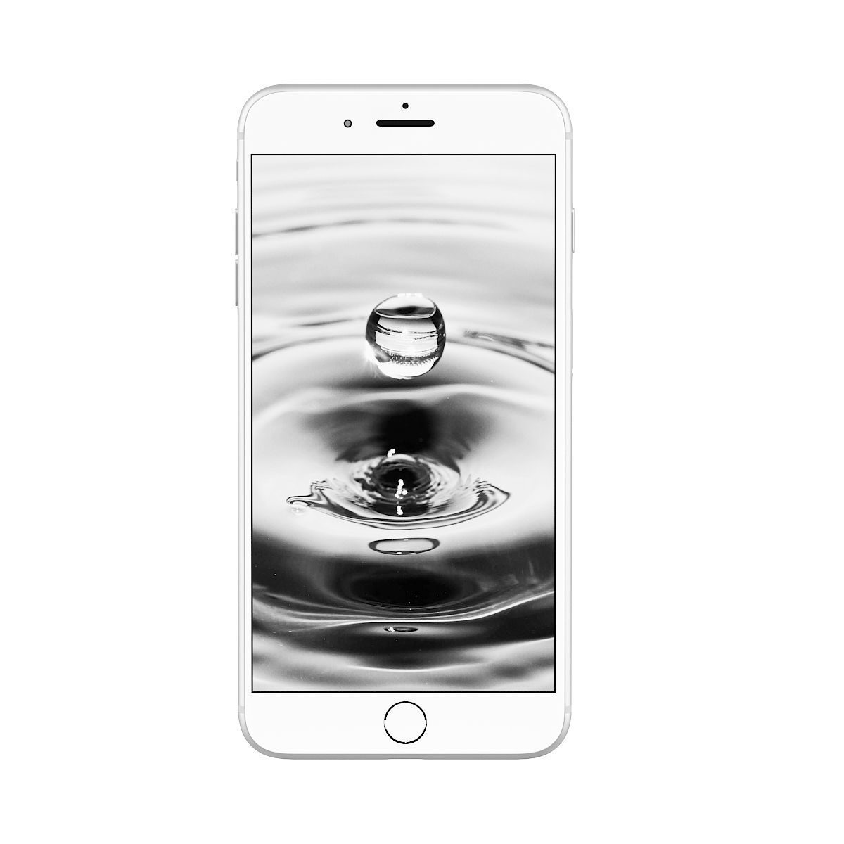 iPhone Plus Silver 3D model