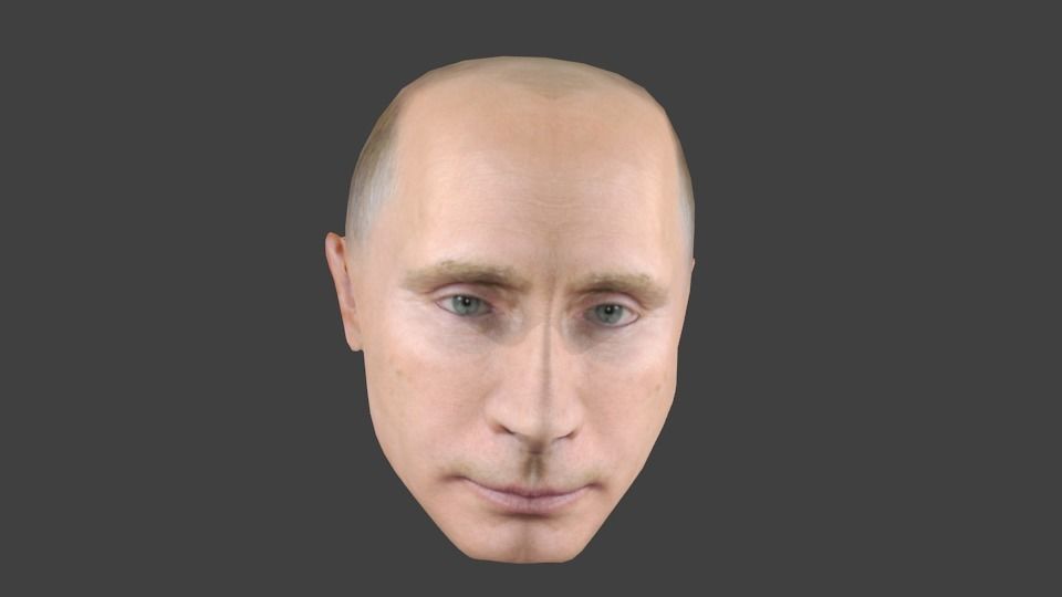 3D model Head of Vladimir Putin low poly VR / AR / low-poly | CGTrader