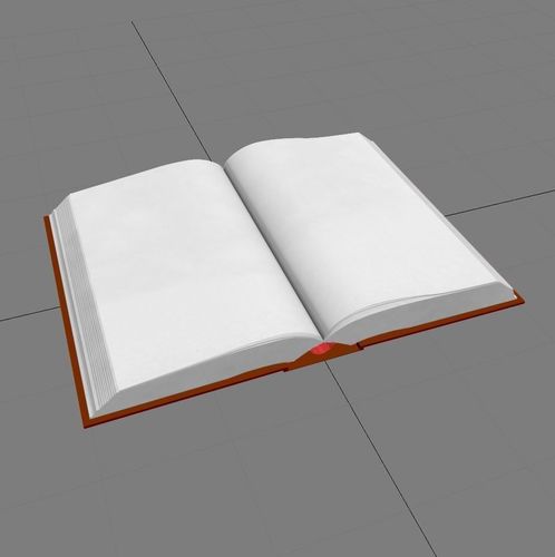 blank book 3d cgtrader