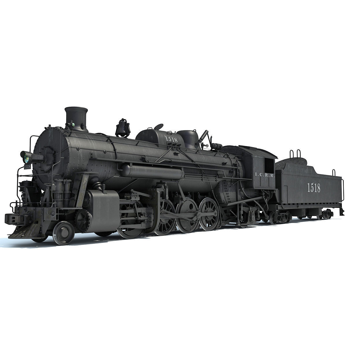 Black Steam Locomotive