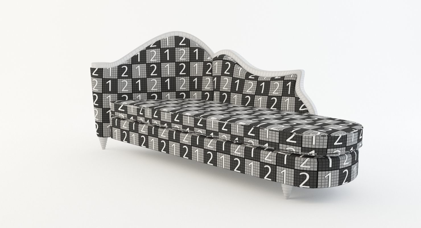 Furniture Chaise Lounge 3d Model Cgtrader throughout Chaise Longue 3d Dwg