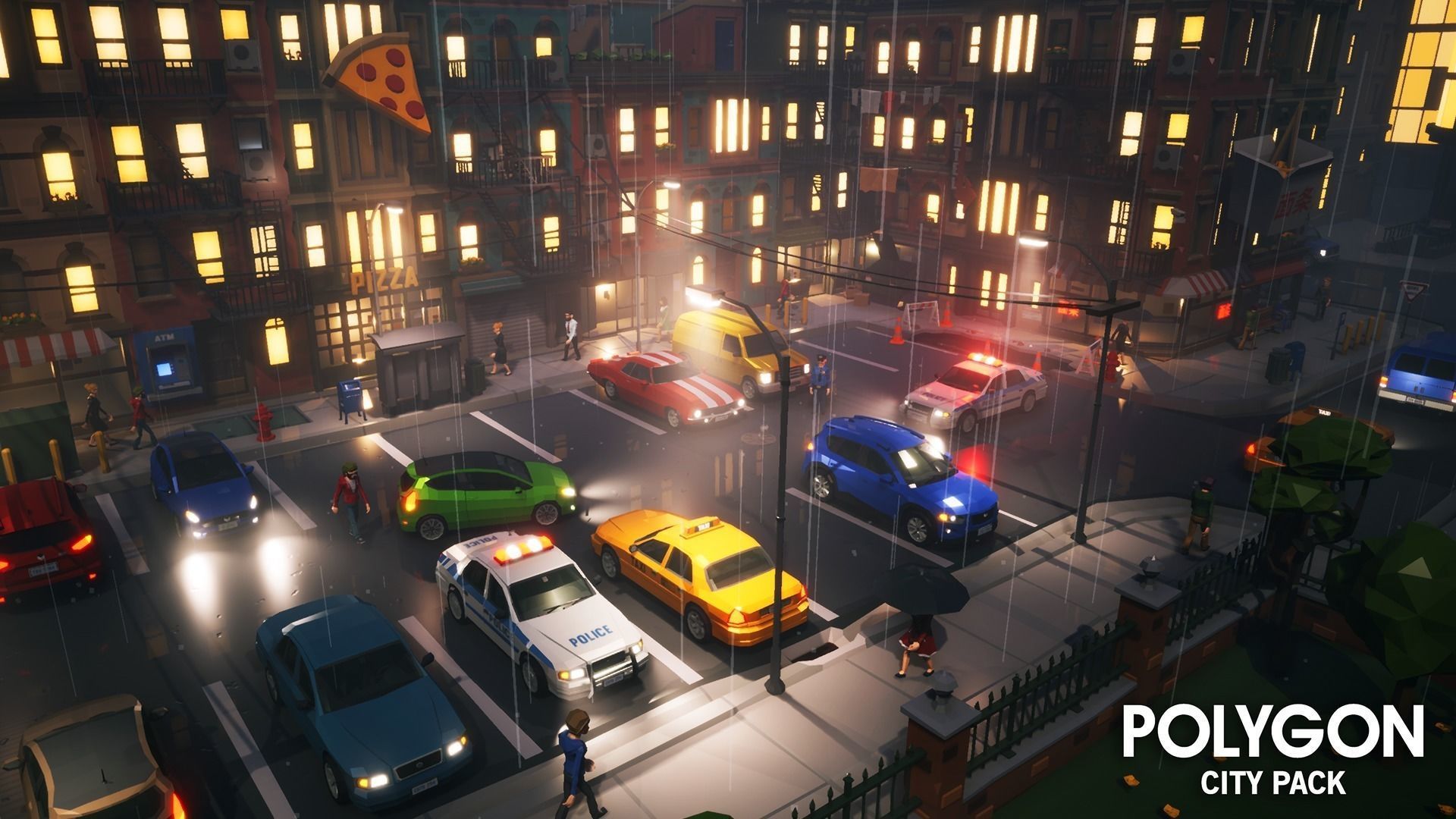 3D model POLYGON - City Pack VR / AR / low-poly rigged | CGTrader