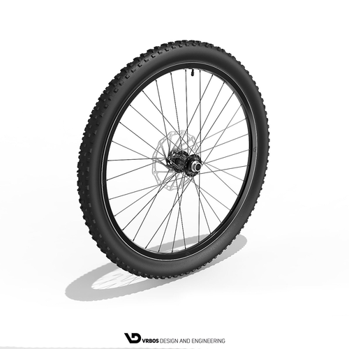 Bicycle Front Wheel 275 inch 3D model CGTrader