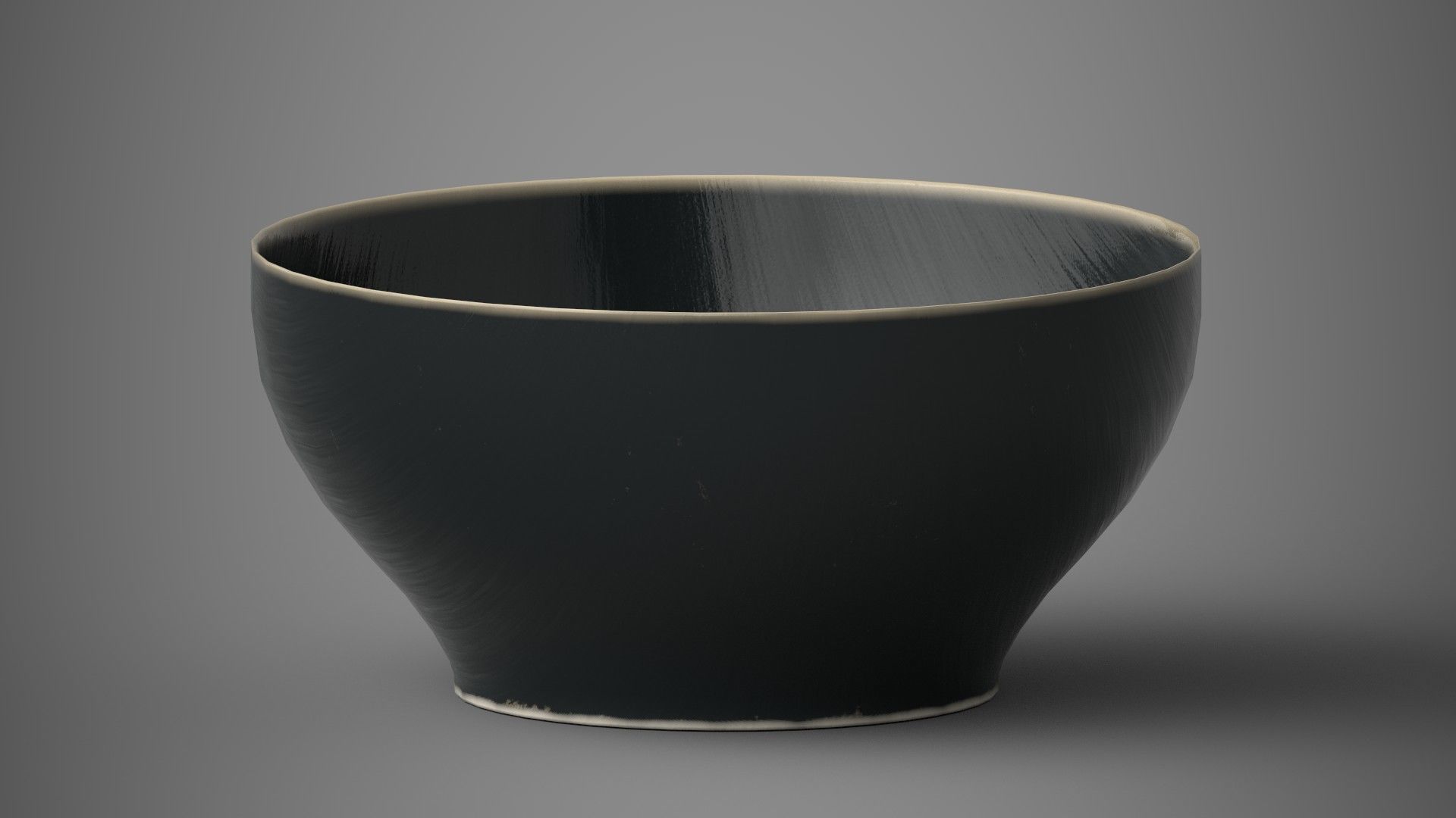 Dark Ceramic Matte Bowl