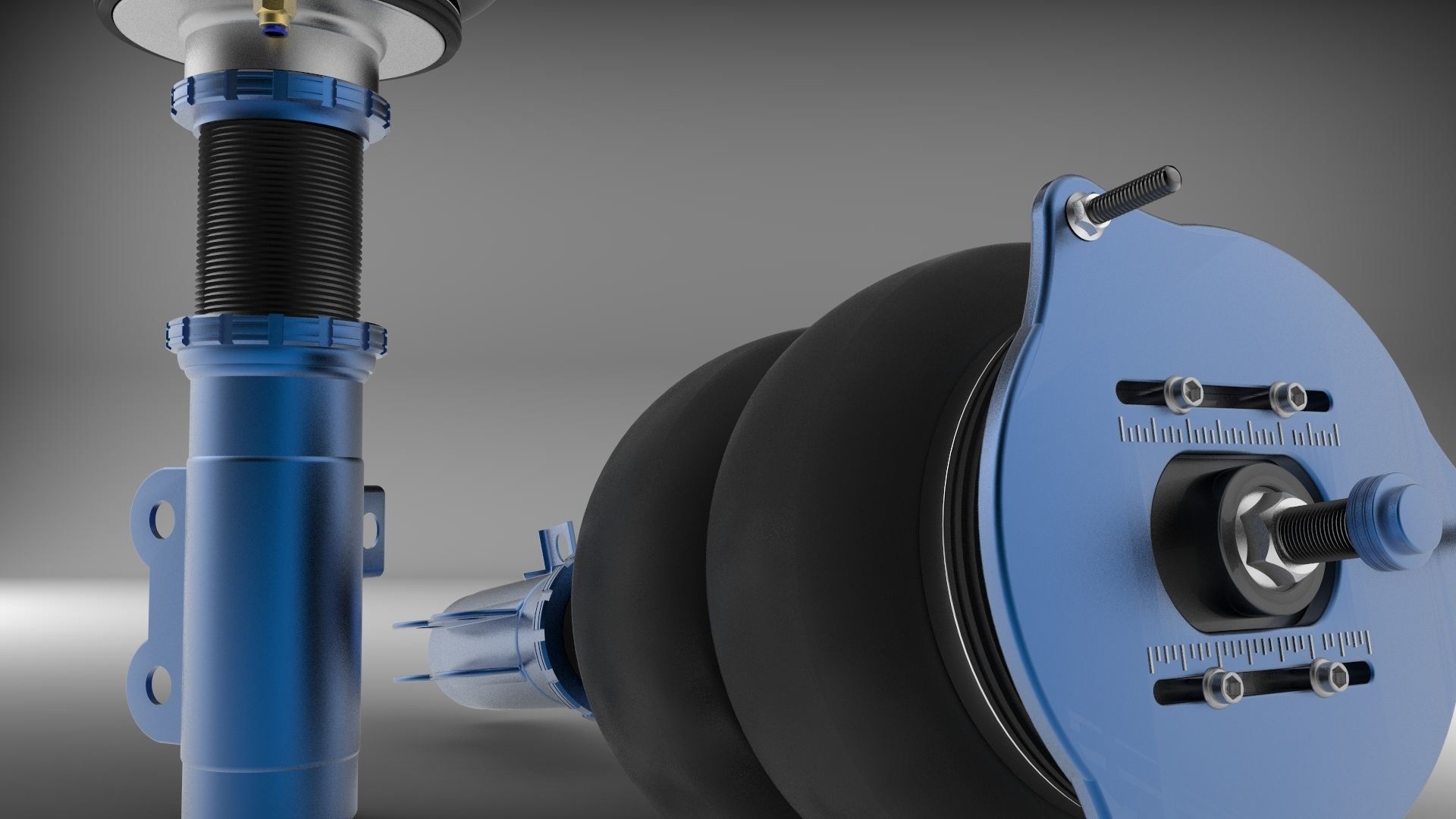 3D model Air Suspension Bag Coilover VR / AR / lowpoly CGTrader