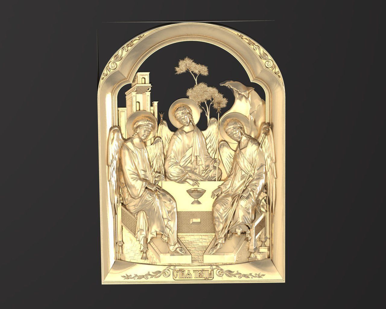 Russian icon 3D print model