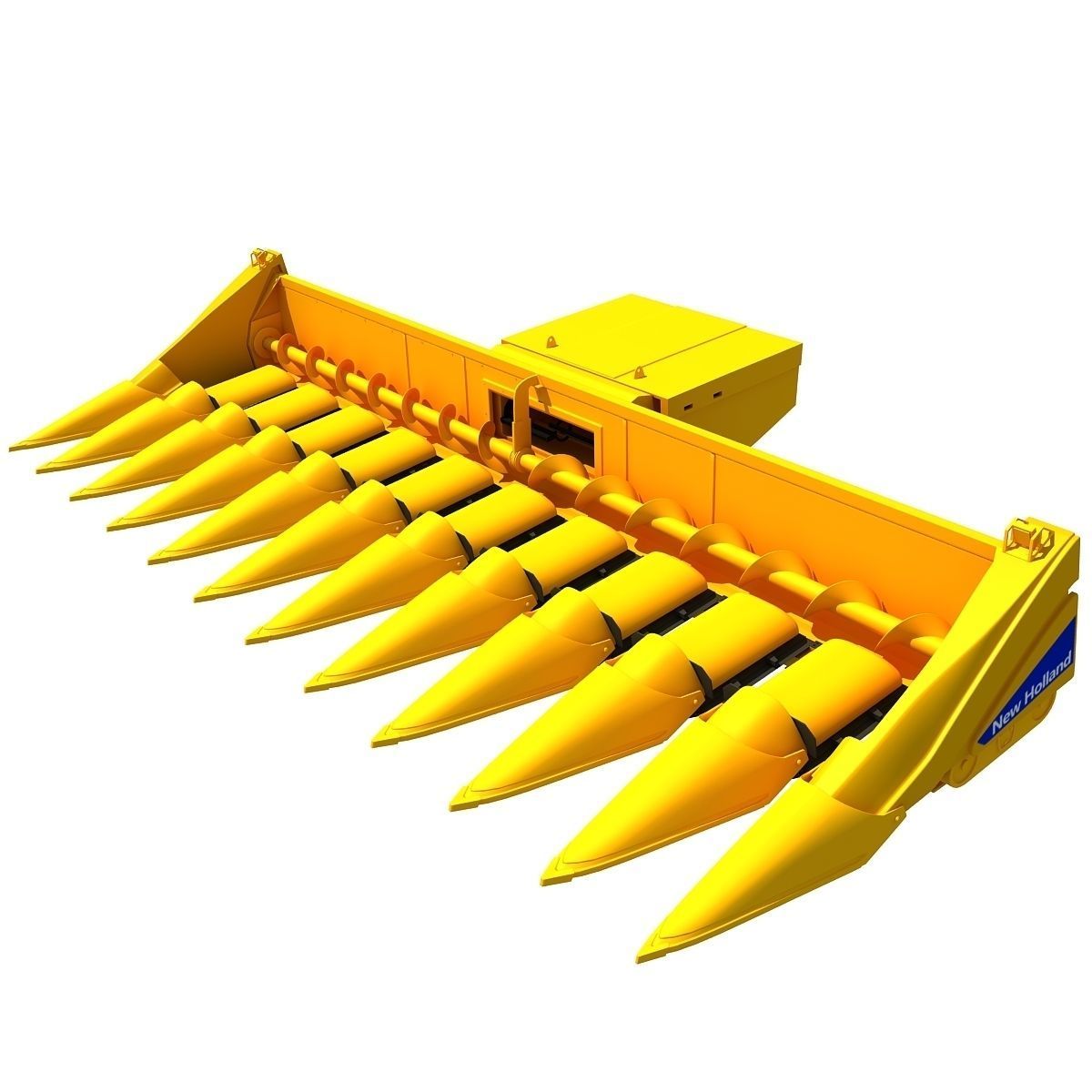 Yellow Combine Threshing 2