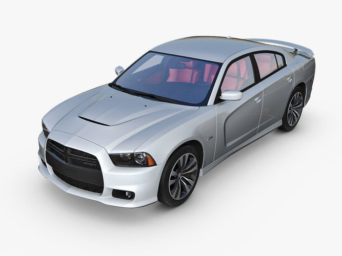 Dodge Charger Srt8 Cgtrader Dodge Charger Srt8 Model Max Fbx C4d Dae 1