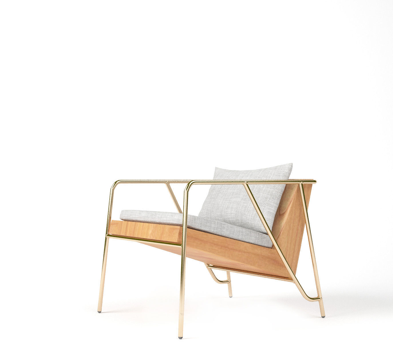 Lounge Armchair by FIL 3D model