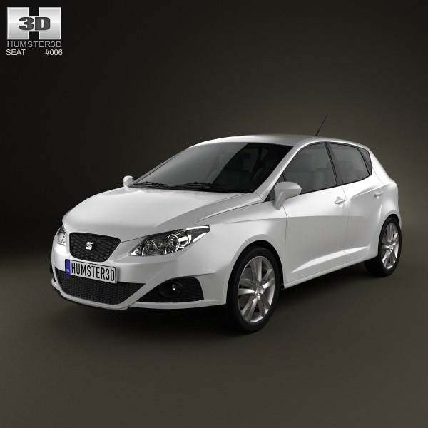 Seat Ibiza hatchback 5-door 2011 3D model