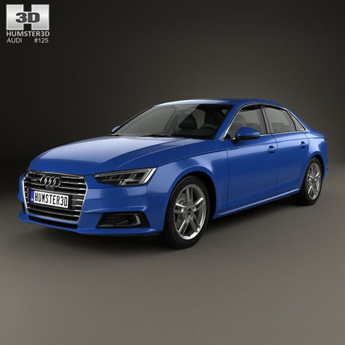 Audi A4 B9 sedan 2016 3D model