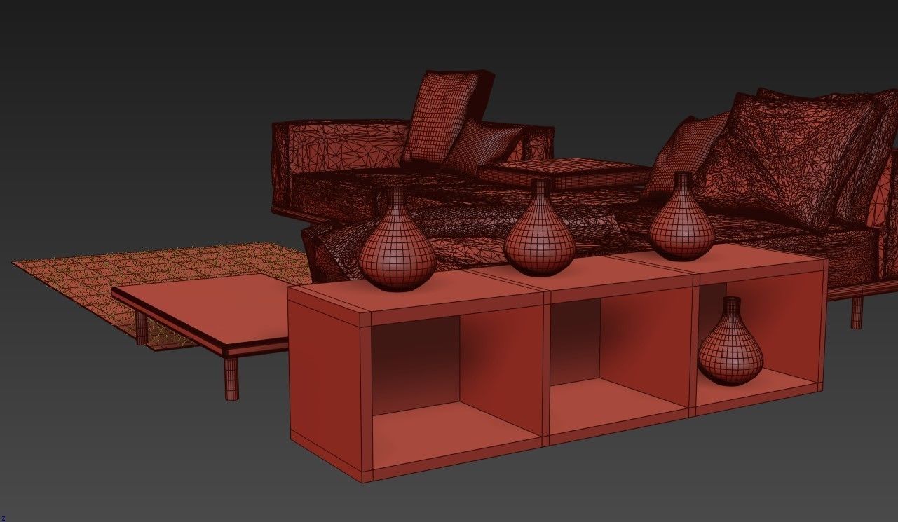 Sofa Meridiani Timothy 3D model