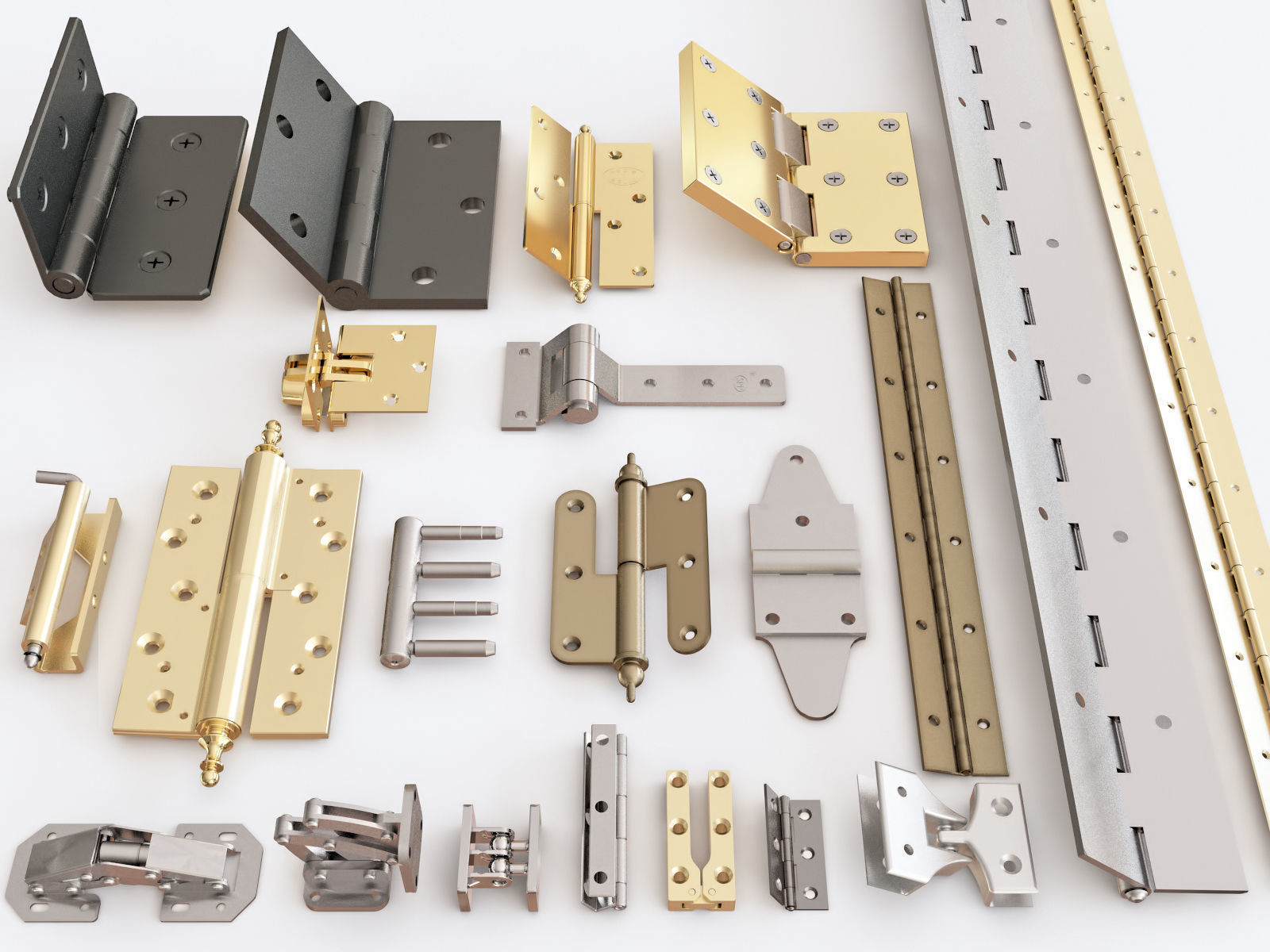 Door hinge vol 04 3D model CGTrader