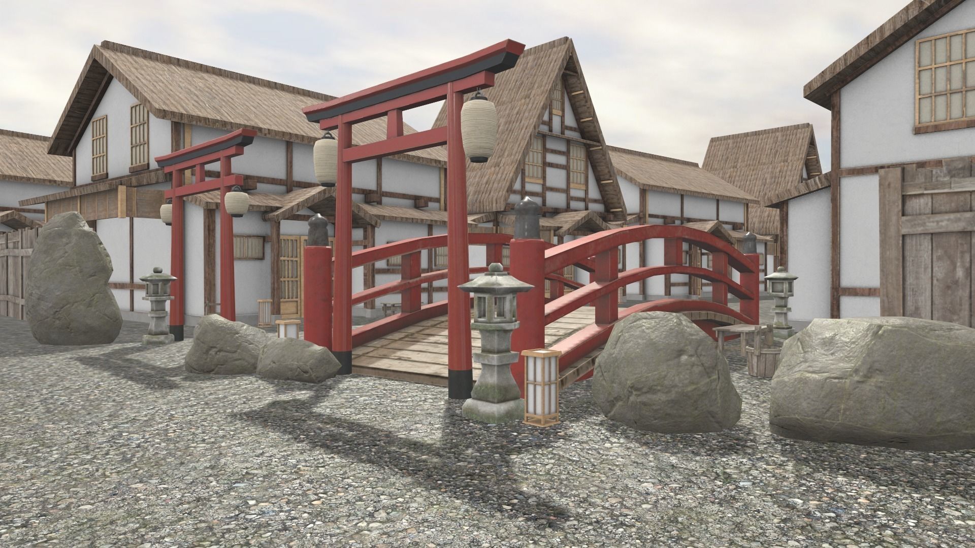 3D model Japanese Architecture VR / AR / low-poly | CGTrader