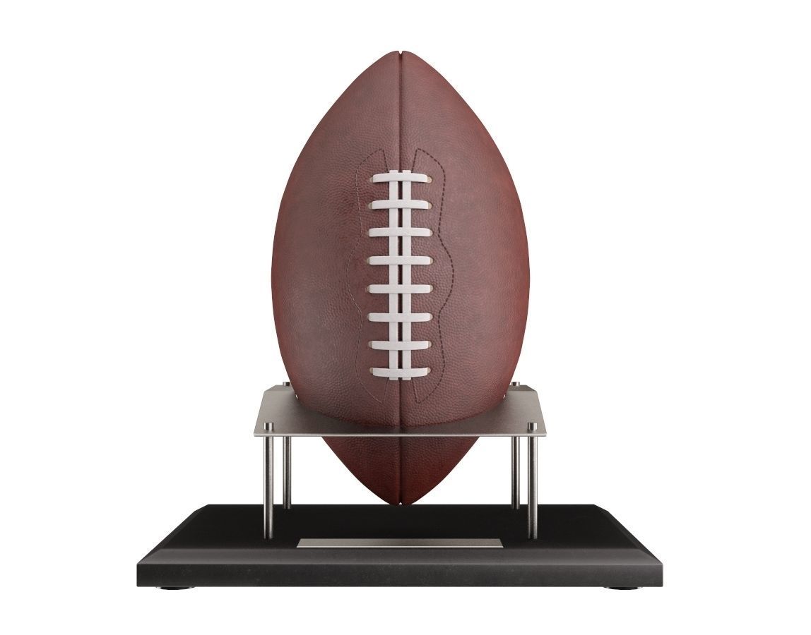 American Football Ball With Stand 3D model