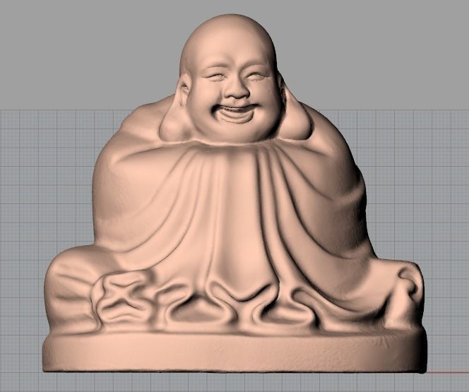 China Sculpture Model Happiness Buddha Maitreya 014 3D model