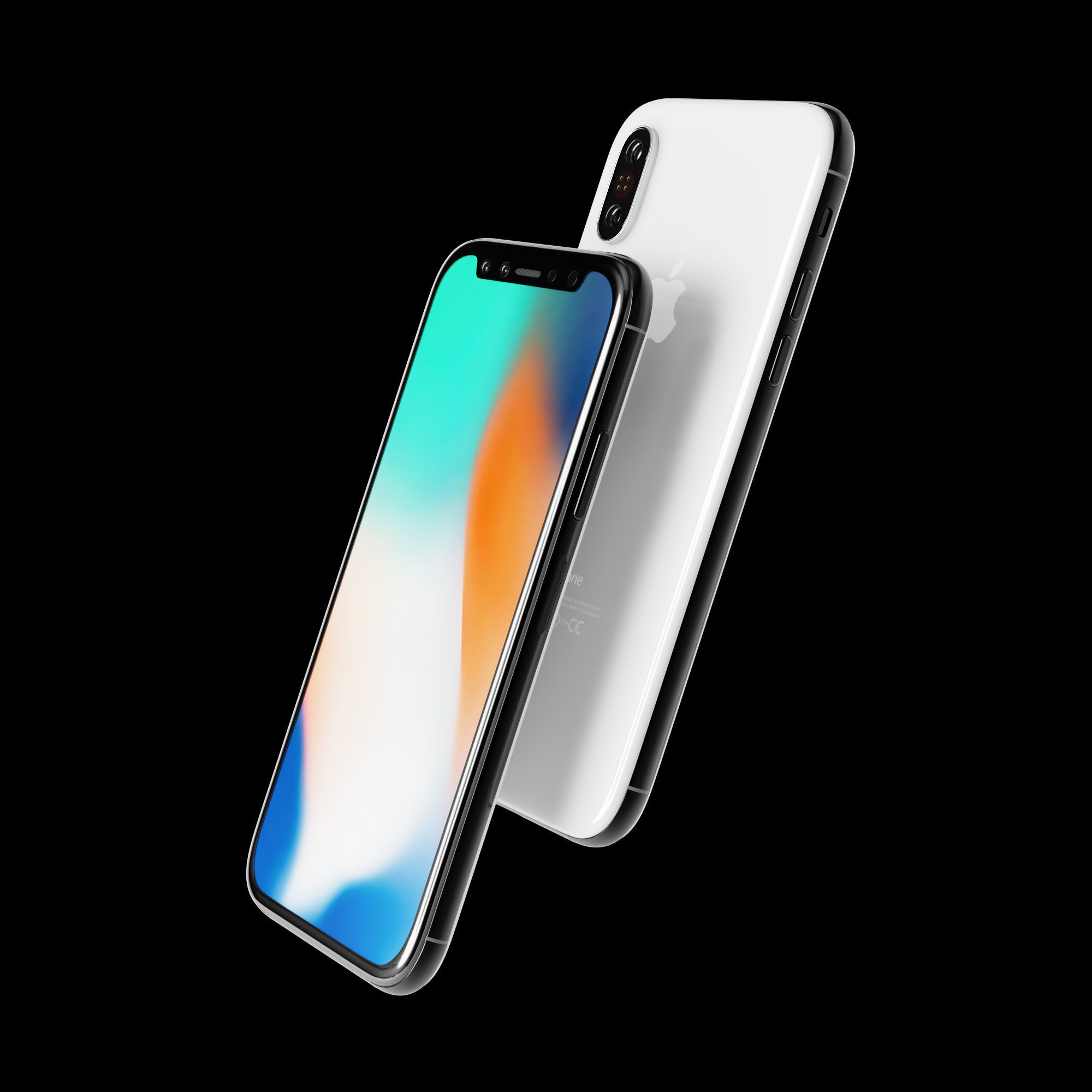 Apple iPhone x Low-poly  3D model