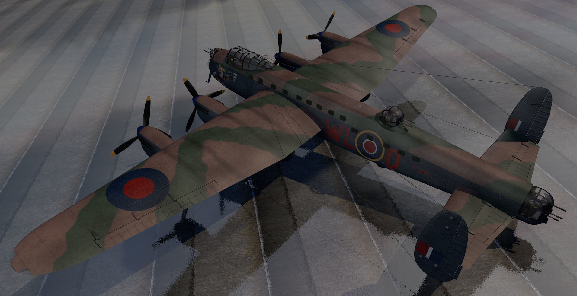 Avro Lancaster B Mk1 3D model CGTrader