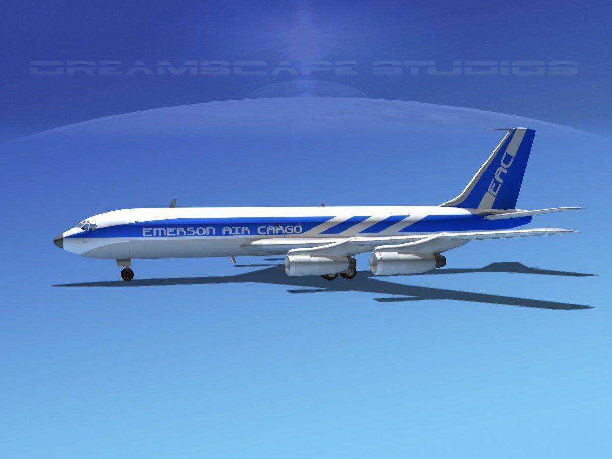 Boeing 707 Emerson Air Cargo 3D model