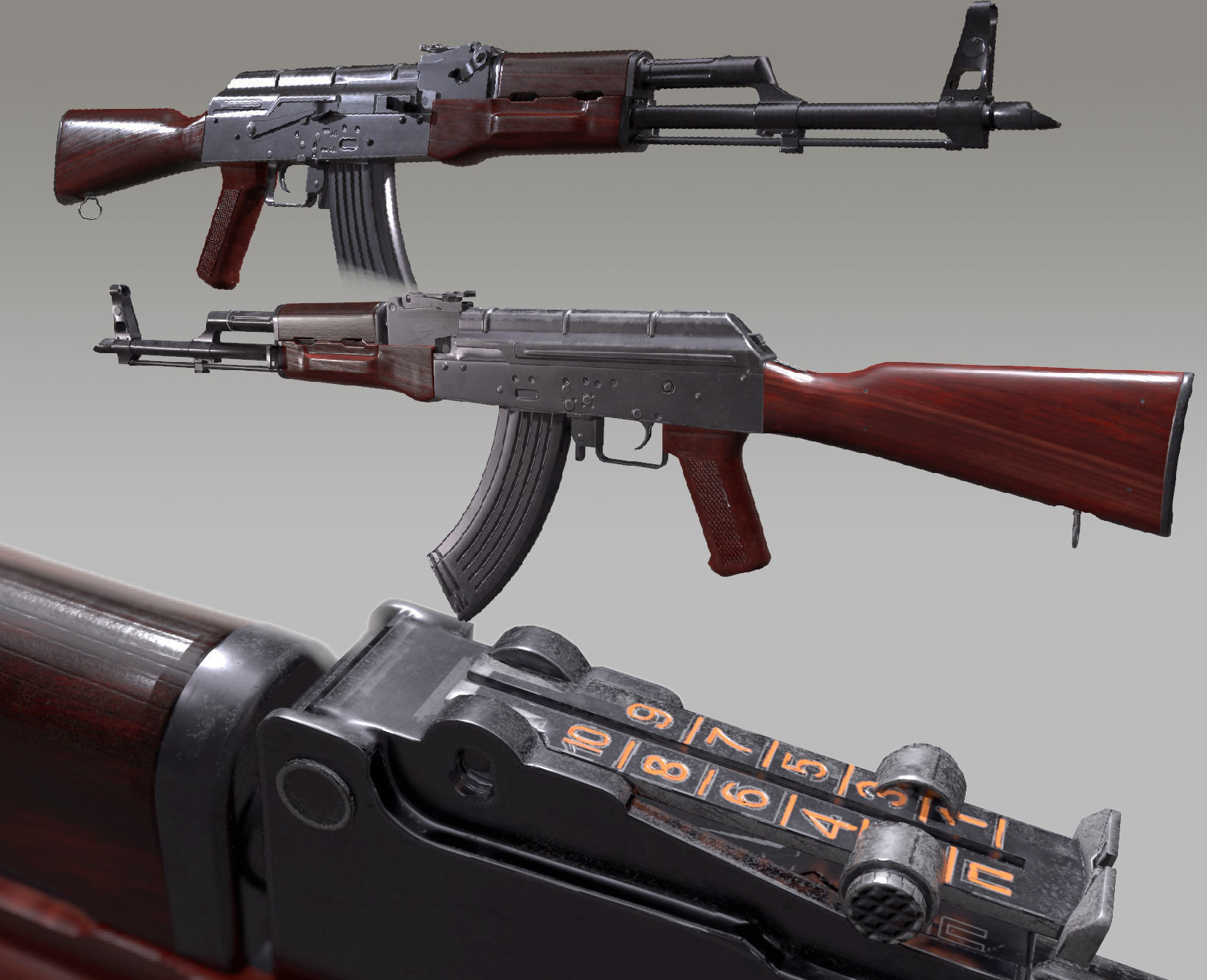 3D model Ak 47 VR / AR / low-poly | CGTrader