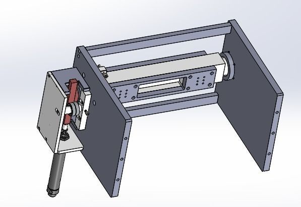 Cylinder driving rack and pinion rotating mechanism