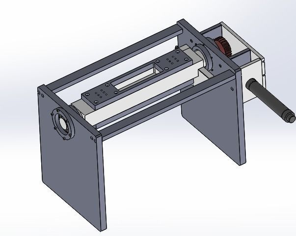 Cylinder driving rack and pinion rotating mechanism 3D model | CGTrader