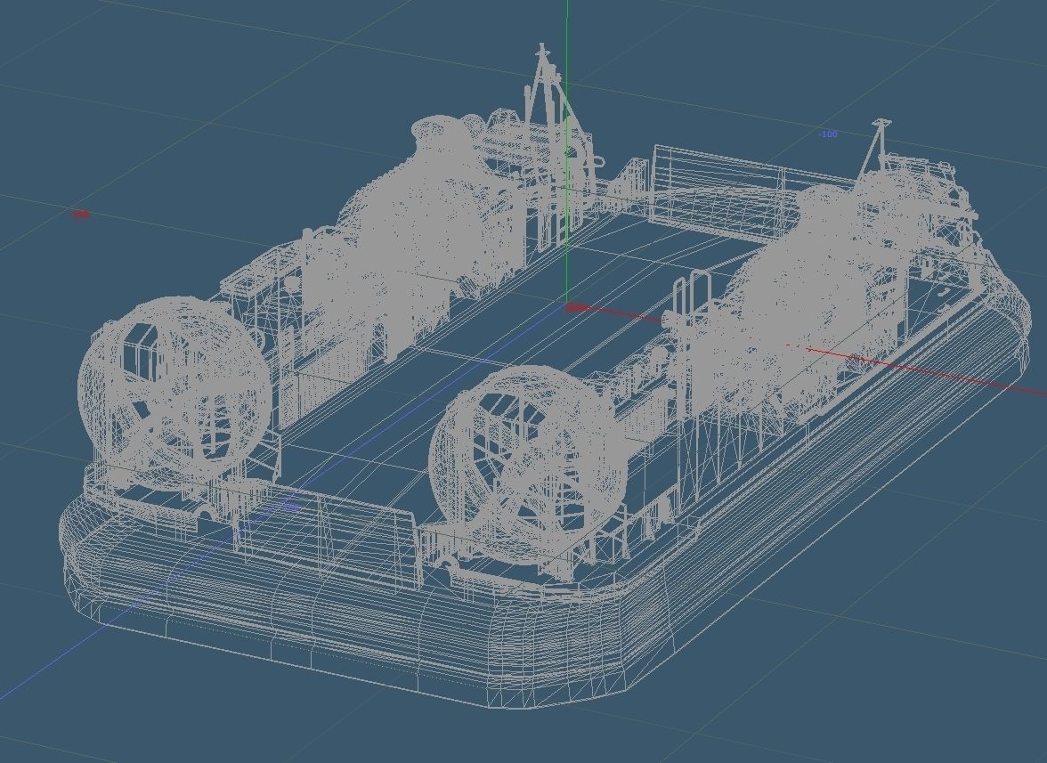 Japan Maritime Self-Defense Force Hovercraft LCAC 3D model | CGTrader
