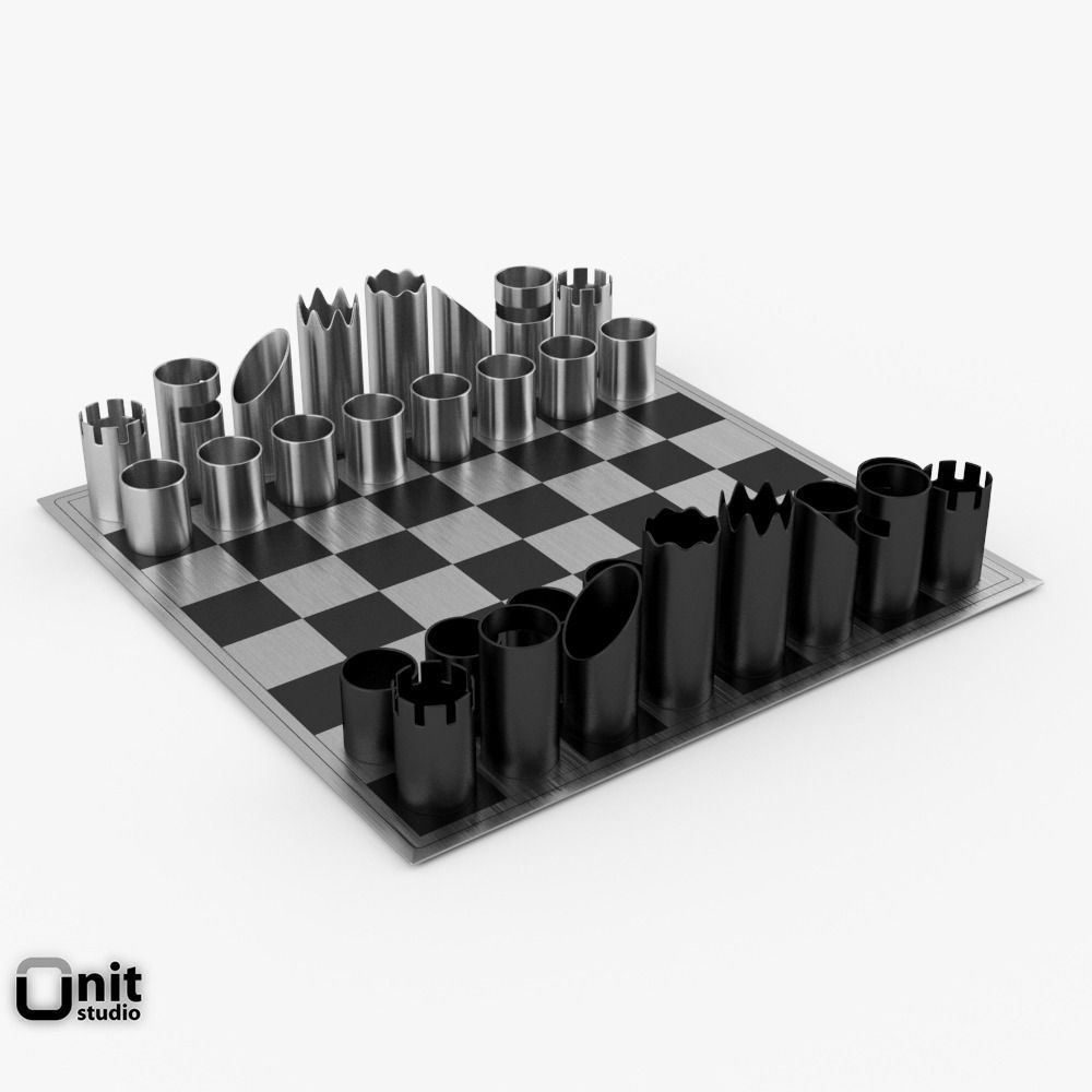 YAP chess game by Philippi 3D model CGTrader