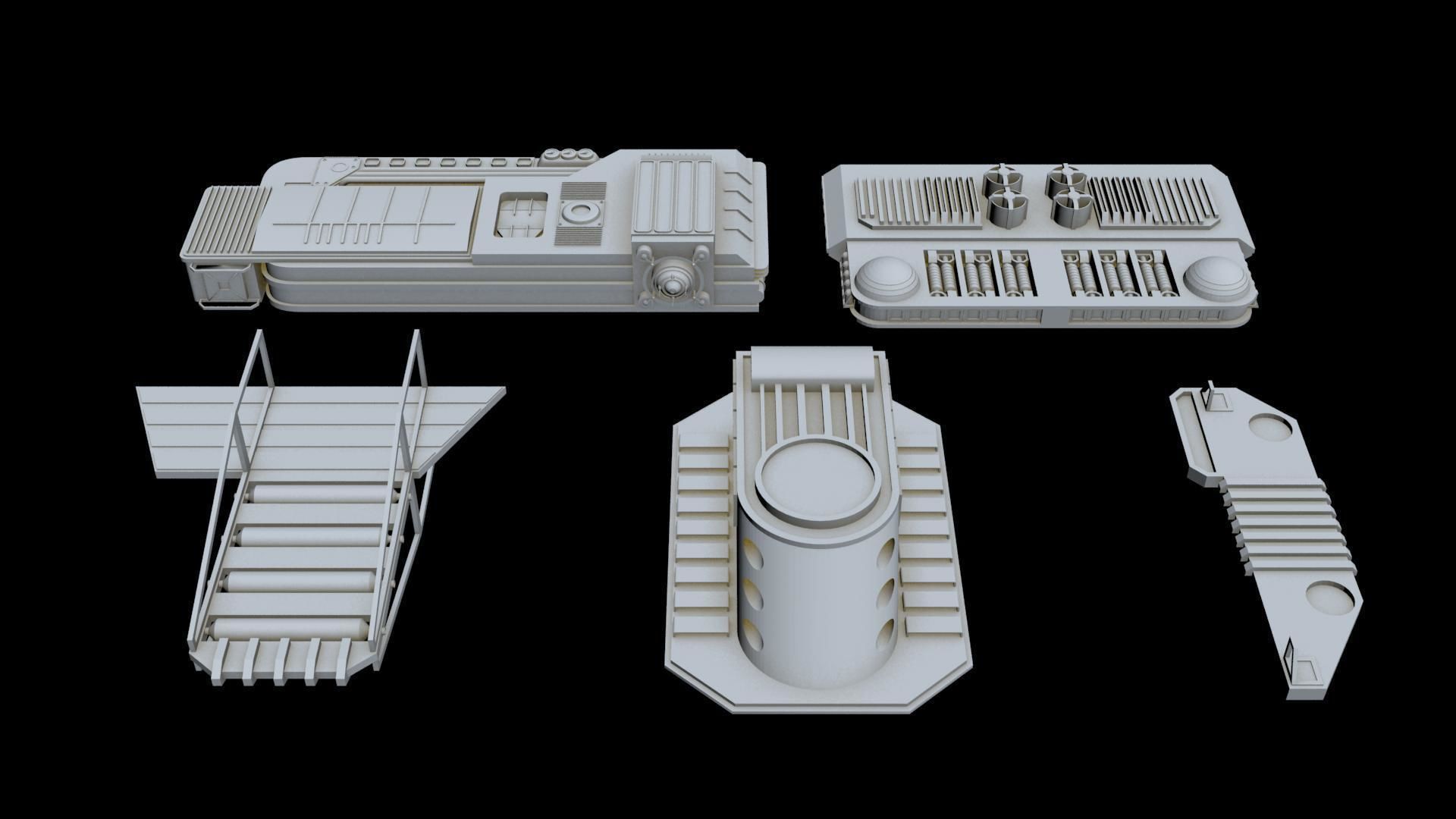 Starship Greeble collection 1
