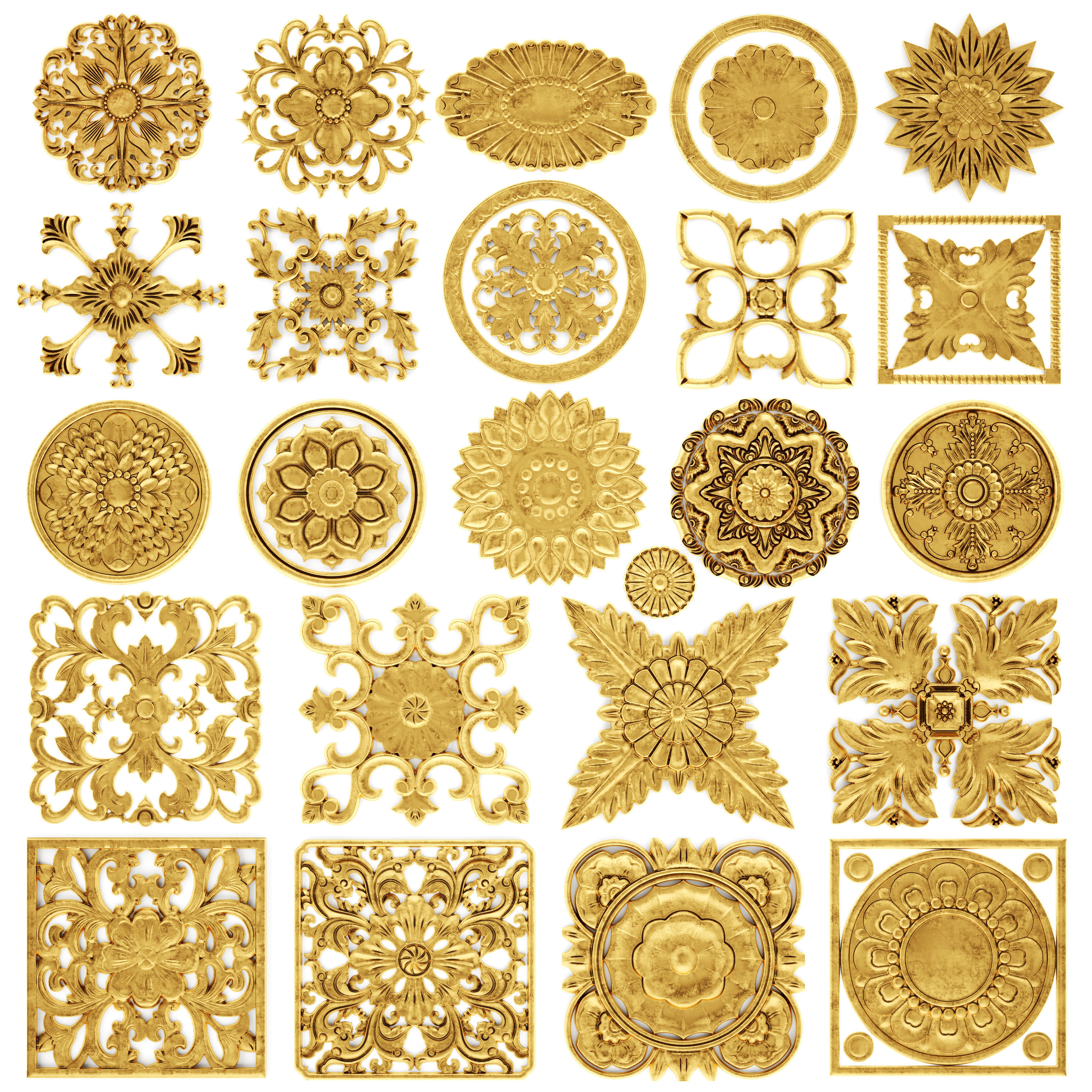 Stucco collection ceiling rosette 2