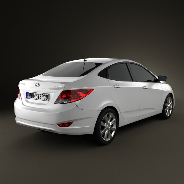 Hyundai accent 3d model