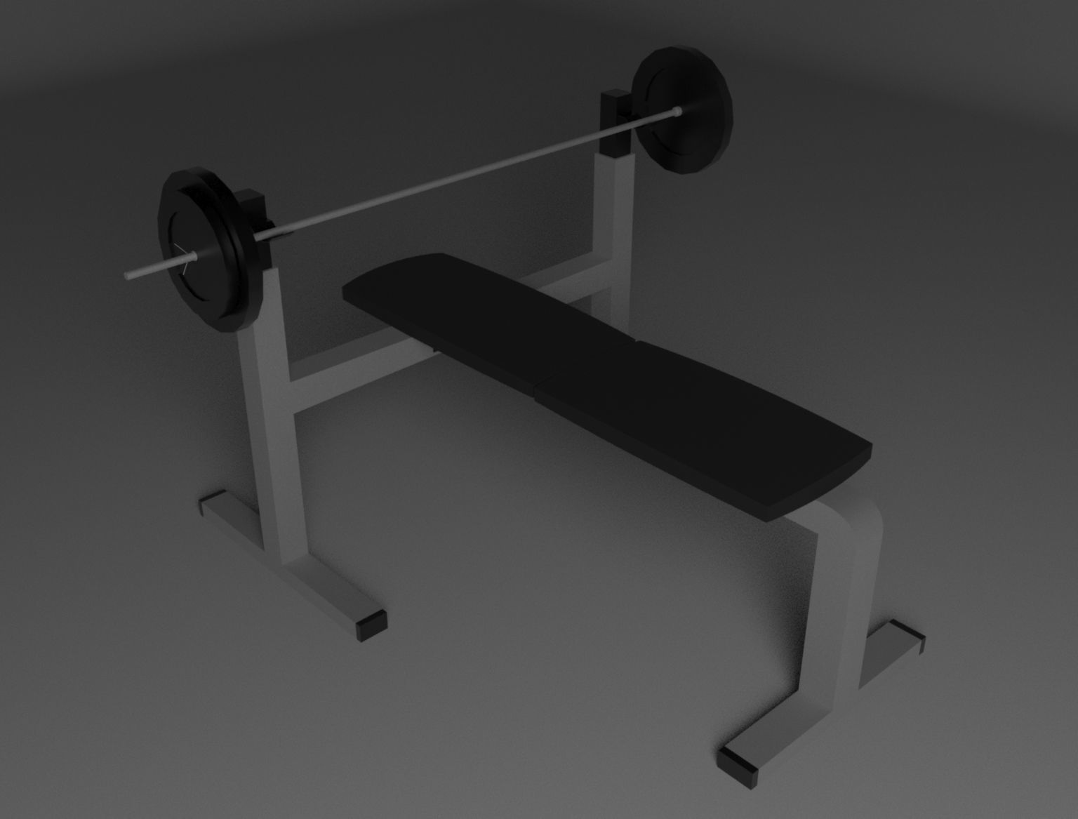 Gym Bench Press free VR / AR / lowpoly 3D model CGTrader