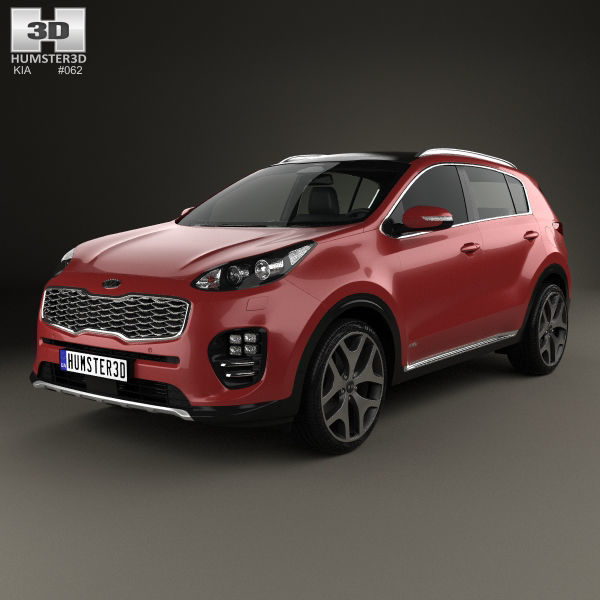Kia Sportage Gt Line 16 3d Cgtrader